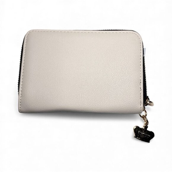 Juicy Couture Kingdom Iridescent Crystal Logo Double Zip Around Medium Wallet - Picture 8 of 11